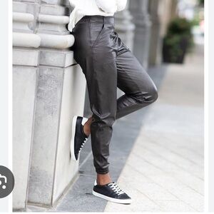 SPANX Black Track Pants